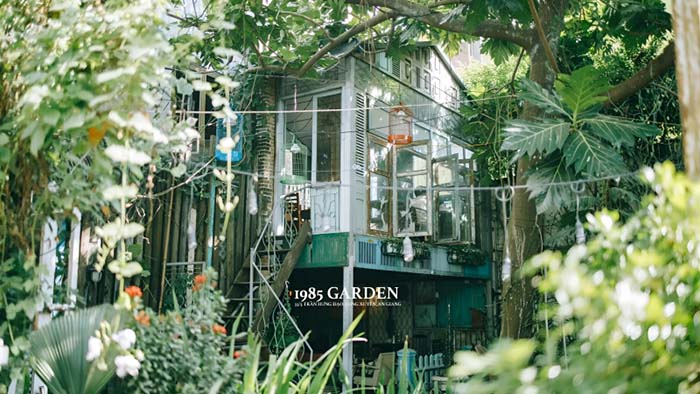 Cafe 1985 Garden - quán cà phê An Giang nổi tiếng với không gian xanh mát