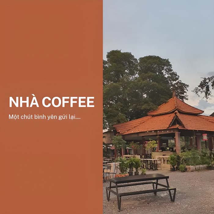 Nhà Coffee bên bờ sông với view tuyệt đẹp