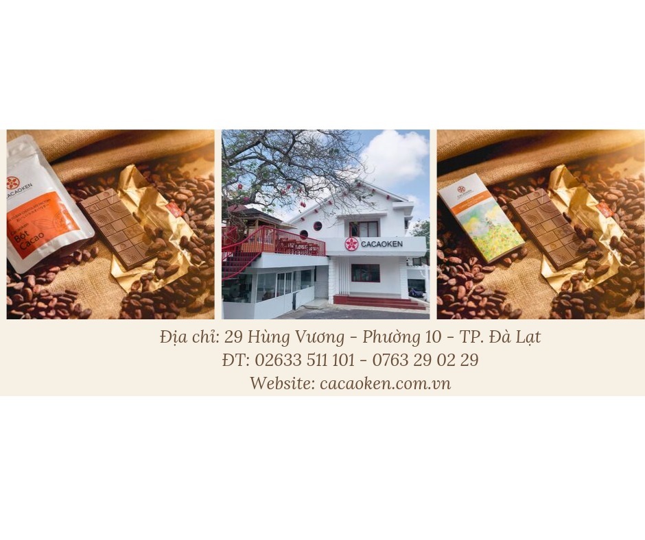 Cacaoken Coffee với quy trình sản xuất socola thủ công