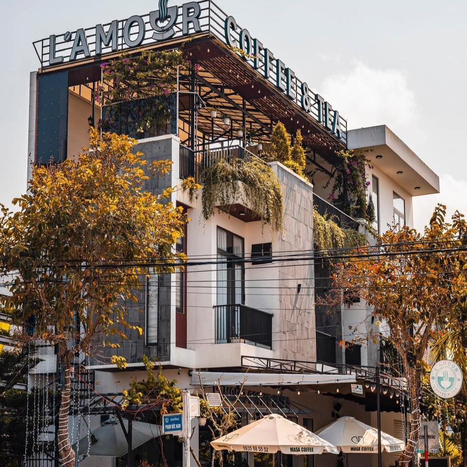 quán cà phê view biển ở đà nẵng de l'amour