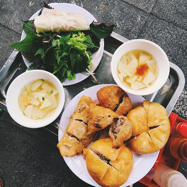 Bánh gối bánh rán mặn