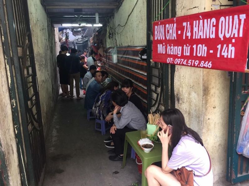 Suất bún chả đầy đủ