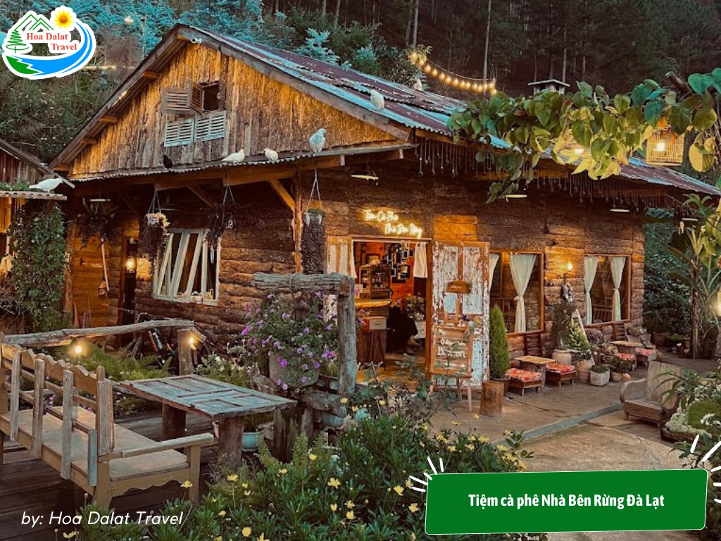 Nhà Bên Rừng cafe hoàng hôn