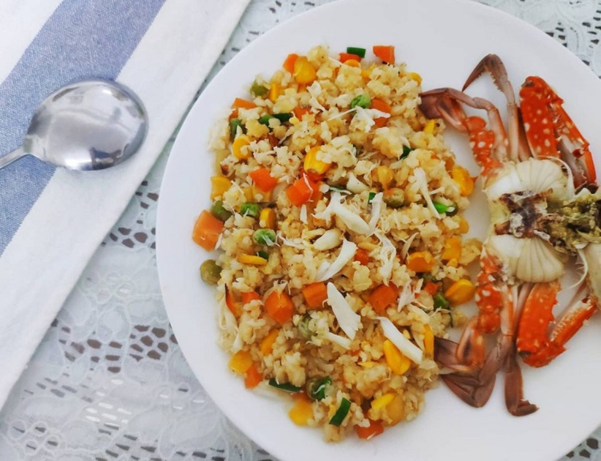 Cơm ghẹ Phú Quốc tại nhà hàng Sông Xanh