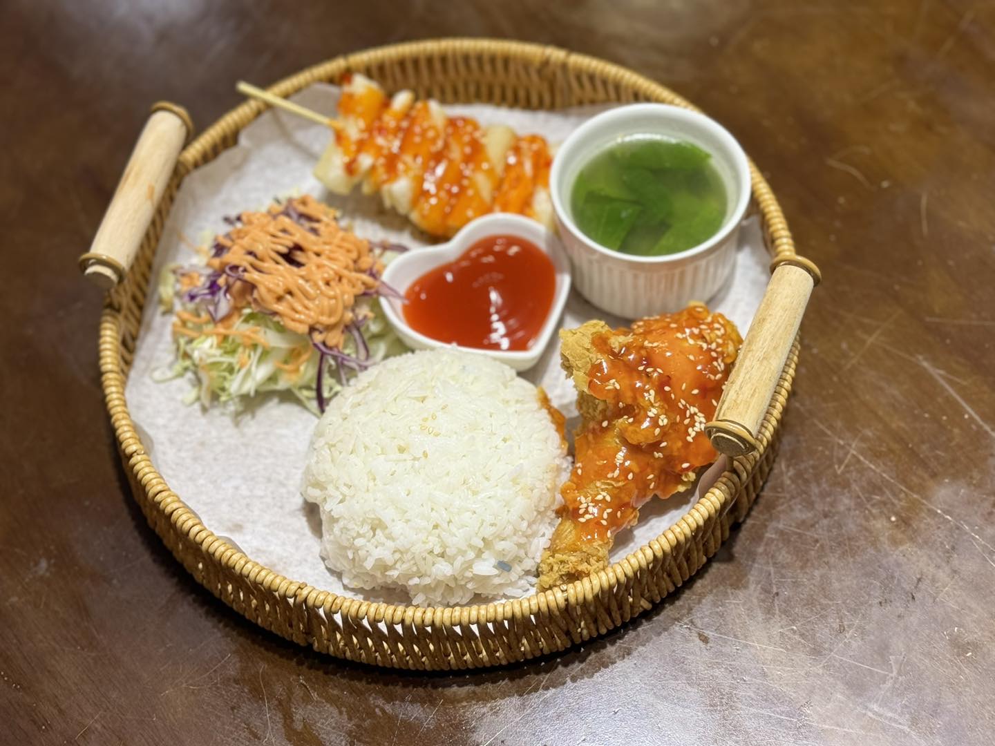 Phần cơm đầy ắp của KPUB Chicken