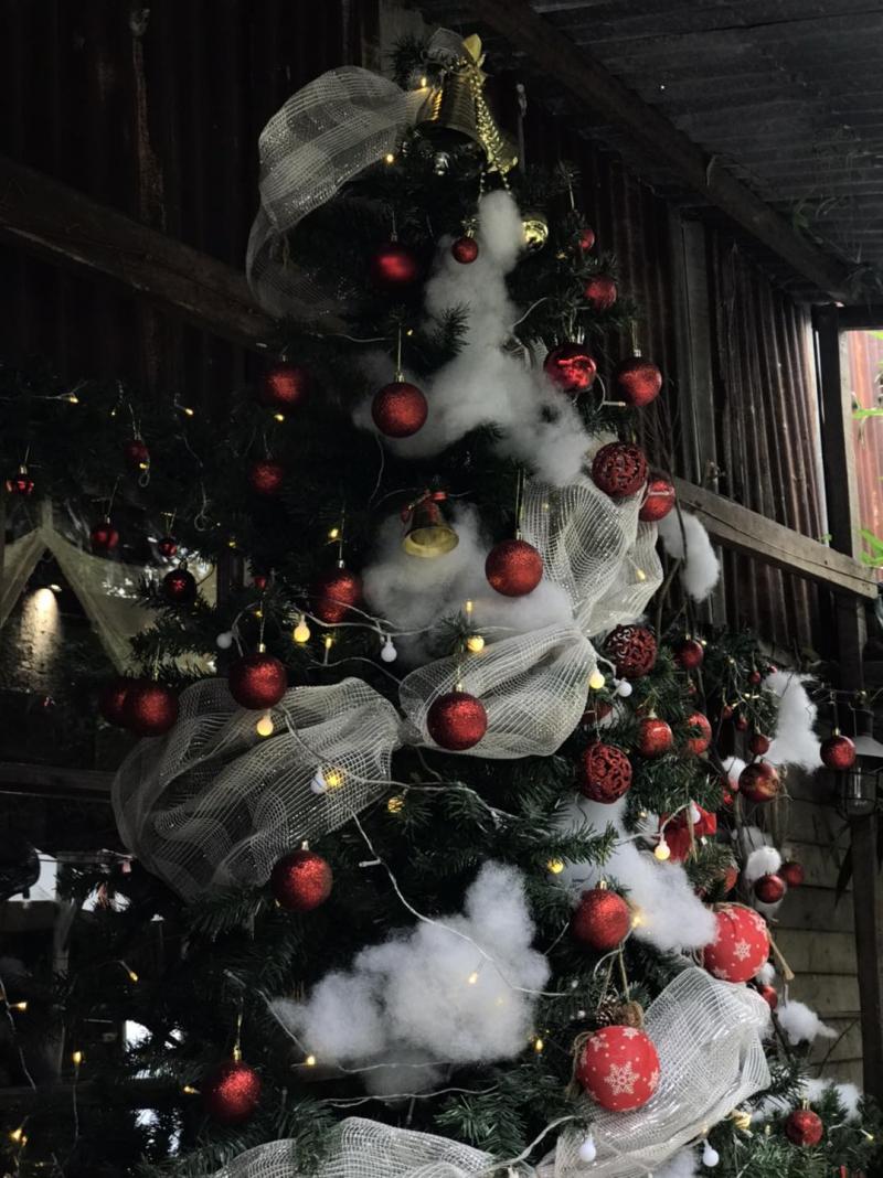 Tiệm Trà Cỏ Ngọt trang trí Giáng sinh đẹp