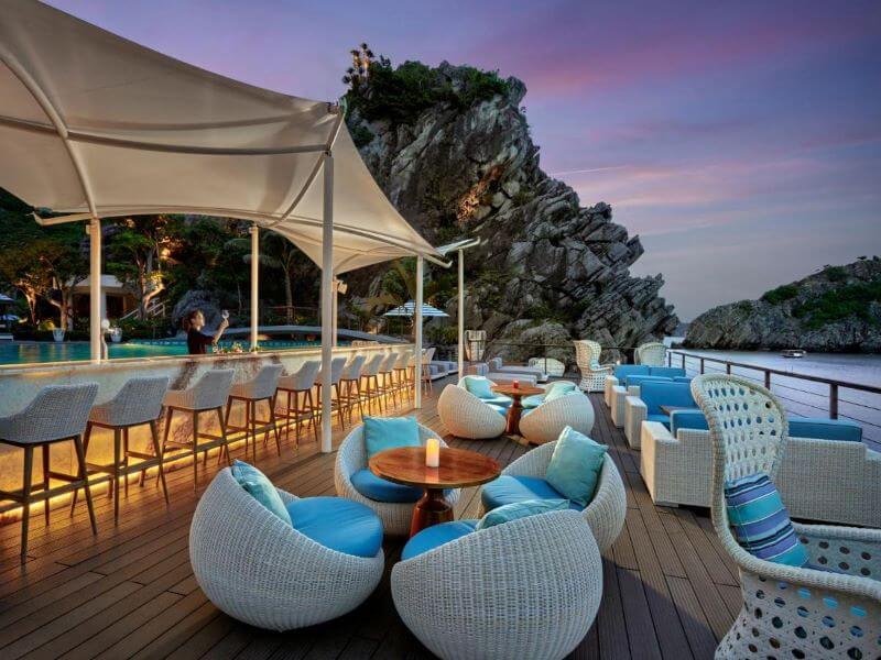 Không gian ngoài trời tại Rock's Bar