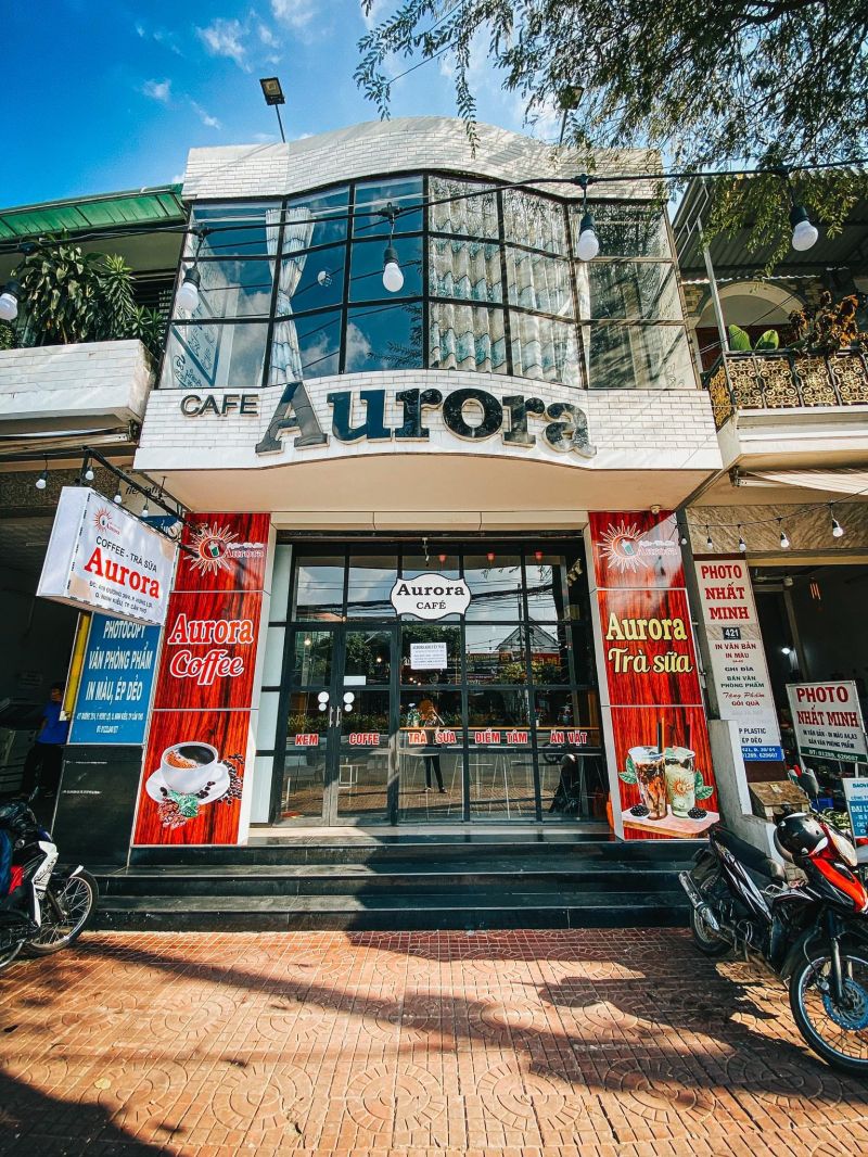 Aurora Coffee cafe view đẹp ở Cần Thơ không gian sang trọng