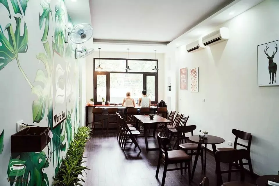 Work Eco Coffee không gian hiện đại