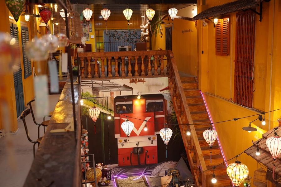 Tiệm Cà Phê Ga cafe view đẹp ở Cần Thơ phong cách Hội An