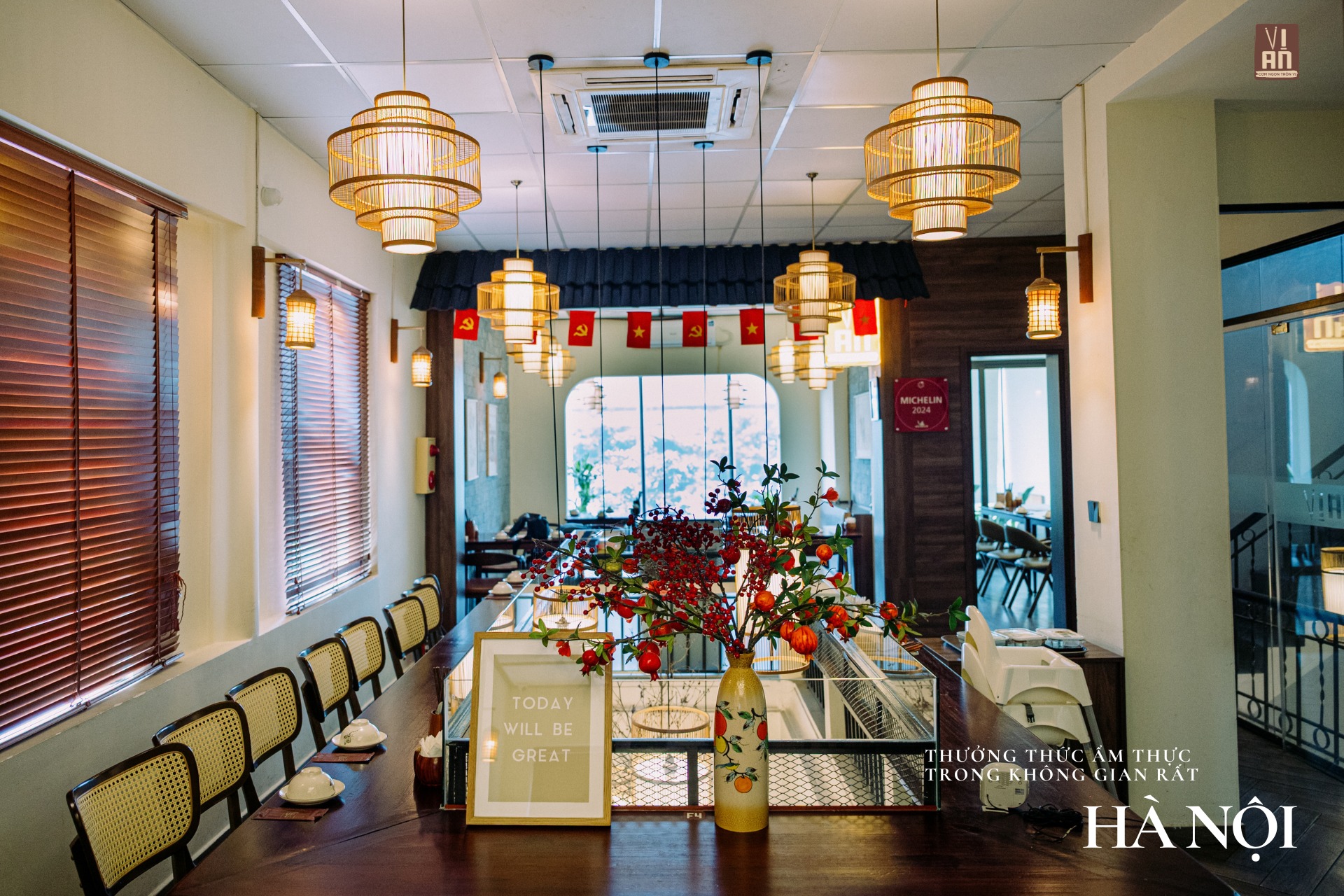 Không gian ấm cúng tại nhà hàng Vị An