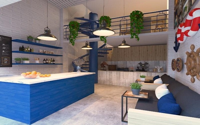 Không gian đậm chất biển tại Kayak Cafe