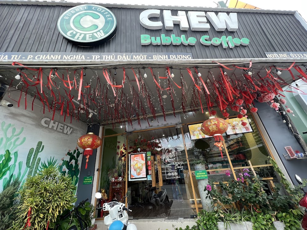 Chew Bubble với đèn lồng và đầu lân ngộ nghĩnh