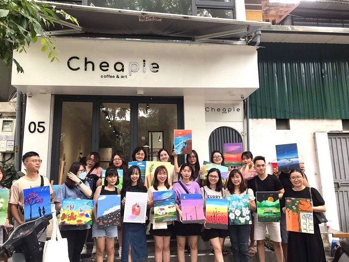 Cheapie Coffee & Art - workshop vẽ tranh Hà Nội