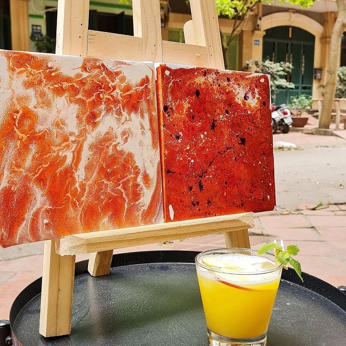 Nguệch Ngoạc cafe handmade vẽ tranh Hà Nội
