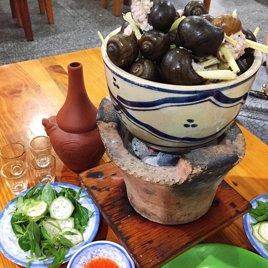 Ốc bươu nhồi thịt Đà Lạt