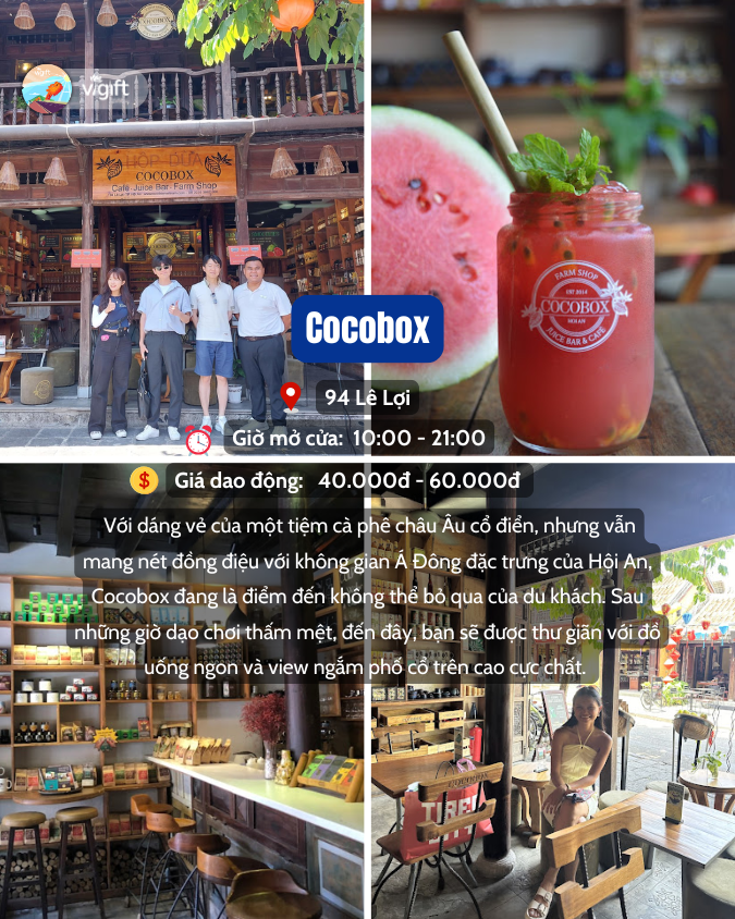 Cocobox - Quán cafe Hội An ở trên cao